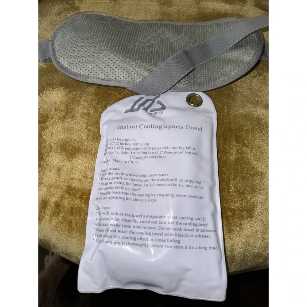 Ever Cooling Sports Towel With Compass And Travel Money Belt
